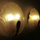 Hillebrand glass wall lamps  1960’s