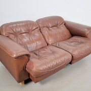 DS101 2-Seater Sofa in Leather from de Sede, 1970s