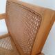 Fauteuil en hêtre et cannage 1980