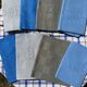 Old Mismatched Dyed Napkins - set of 8 - Embroidered Monograms