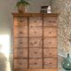 Commode de mercerie, meuble de métier vintage