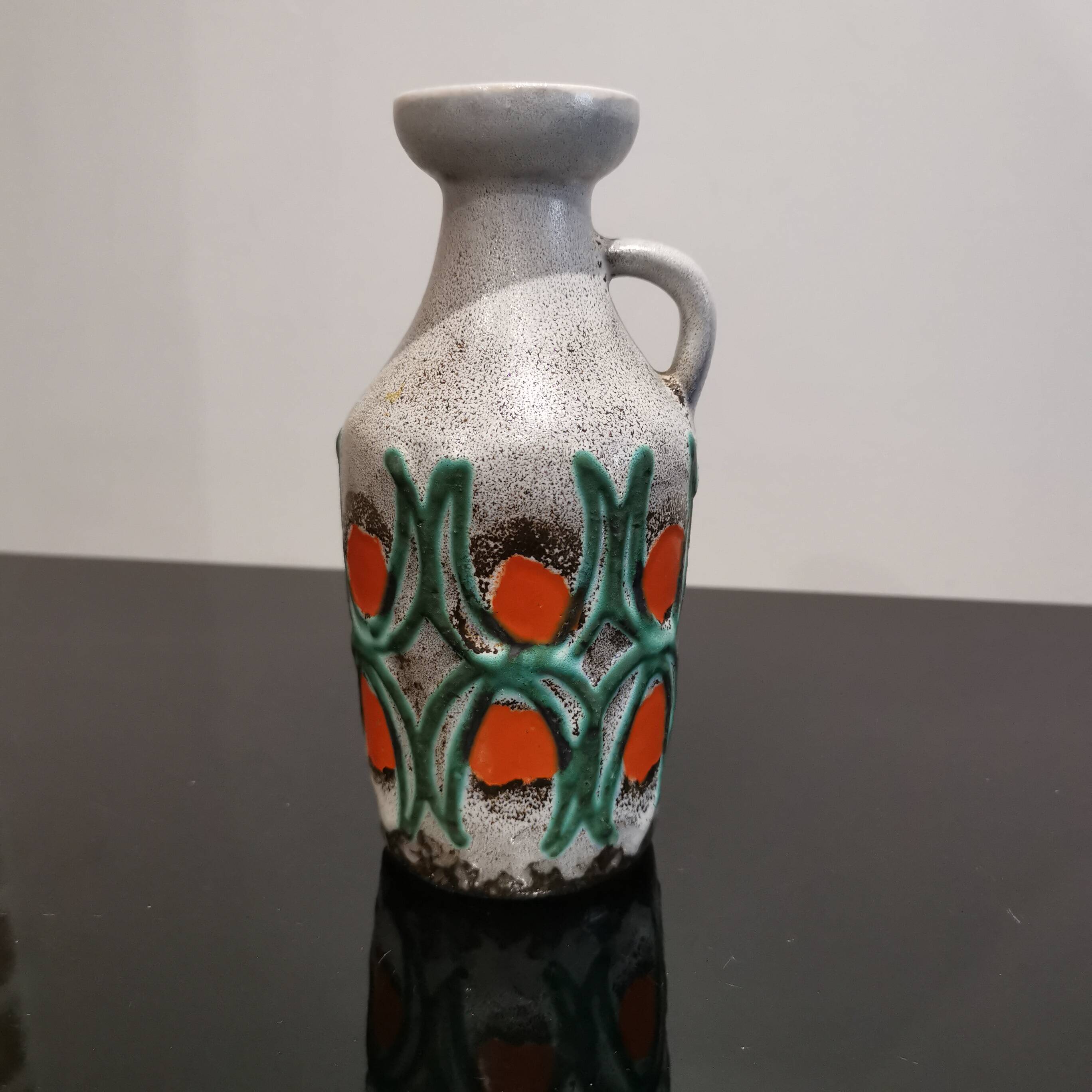 Old designer vase from the 70s by Strehla keramik CDR 1302 Germany