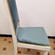 Chaise Style Louis XVI En bois Et Velours Bleu