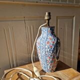 Antique lamp base in Gien earthenware