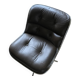Charles Pollock Knoll Brown Leather Office Chair - Without Armrests