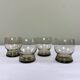 Verres ambrés vintage