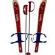 Vintage 80s junior/child ski pair