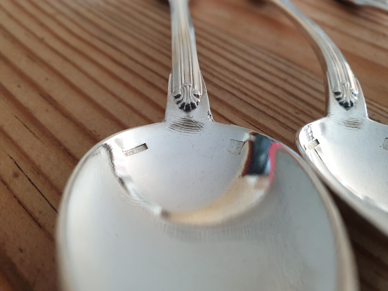 Set of 6 small old boulenger spoons