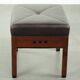 Art Deco design set consisting of an armchair and ottoman