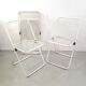 Four Talin Spa metal mesh chairs from the 1980s.