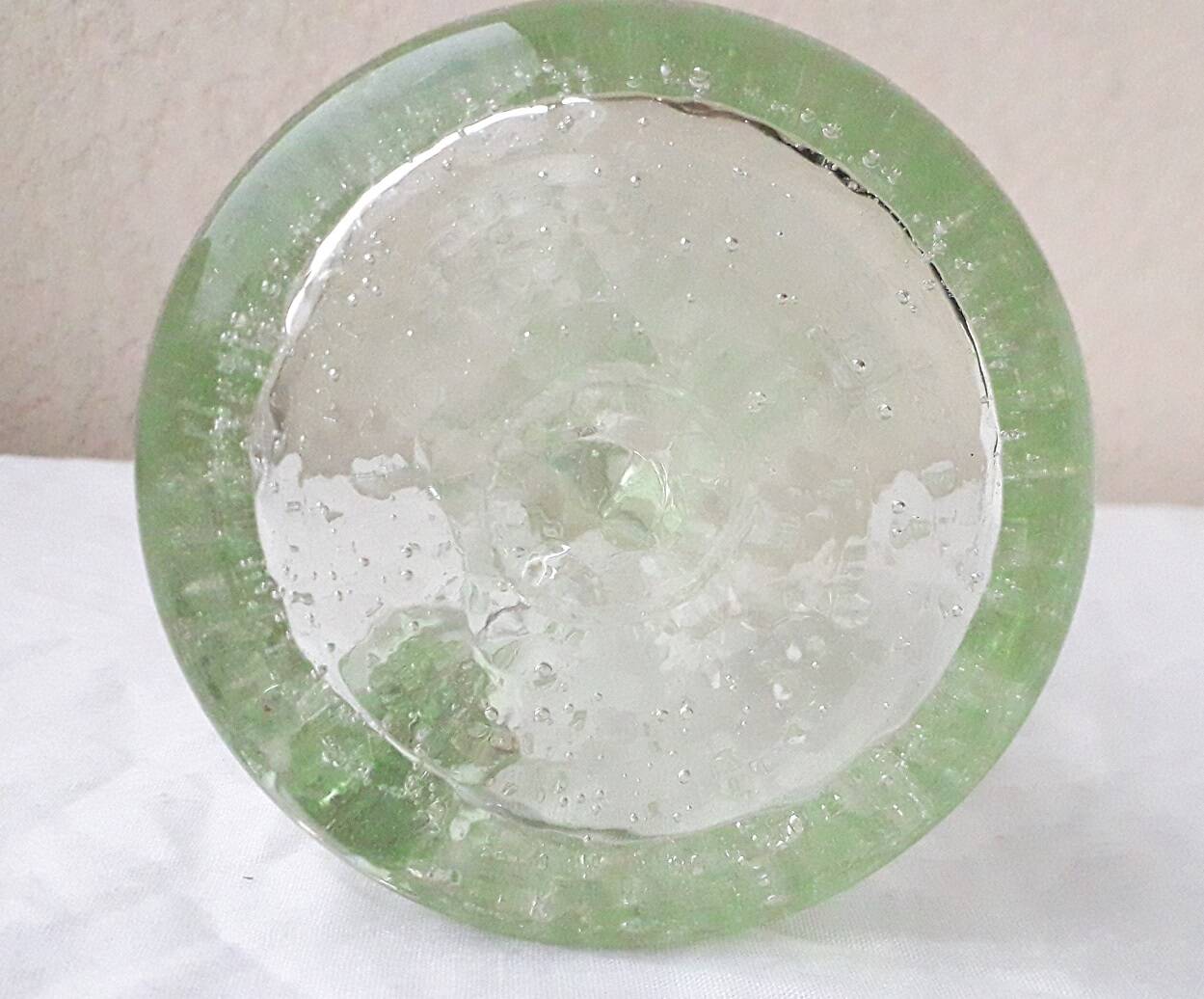 Bubble glass candle holder