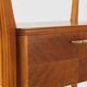 Gio Ponti bedside table in maple and walnut, La Permanente Mobili Cantù, 1940s