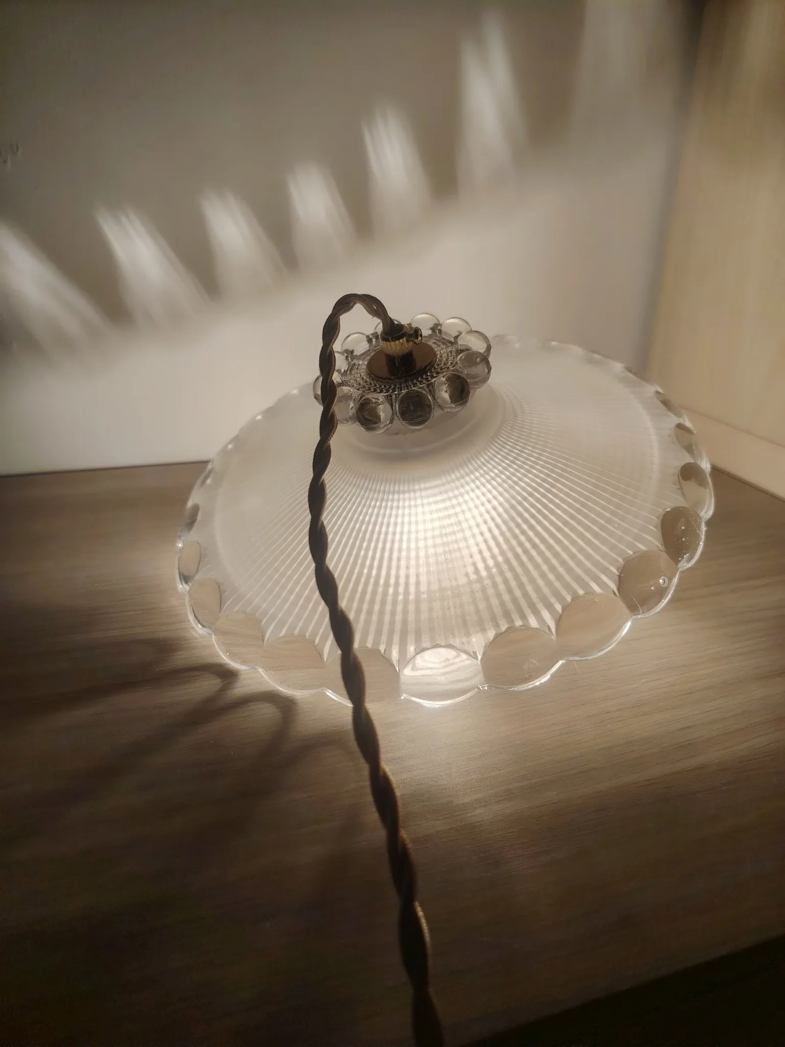 Suspension Art Déco holophane 