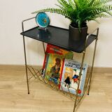 Perforated metal magazine rack