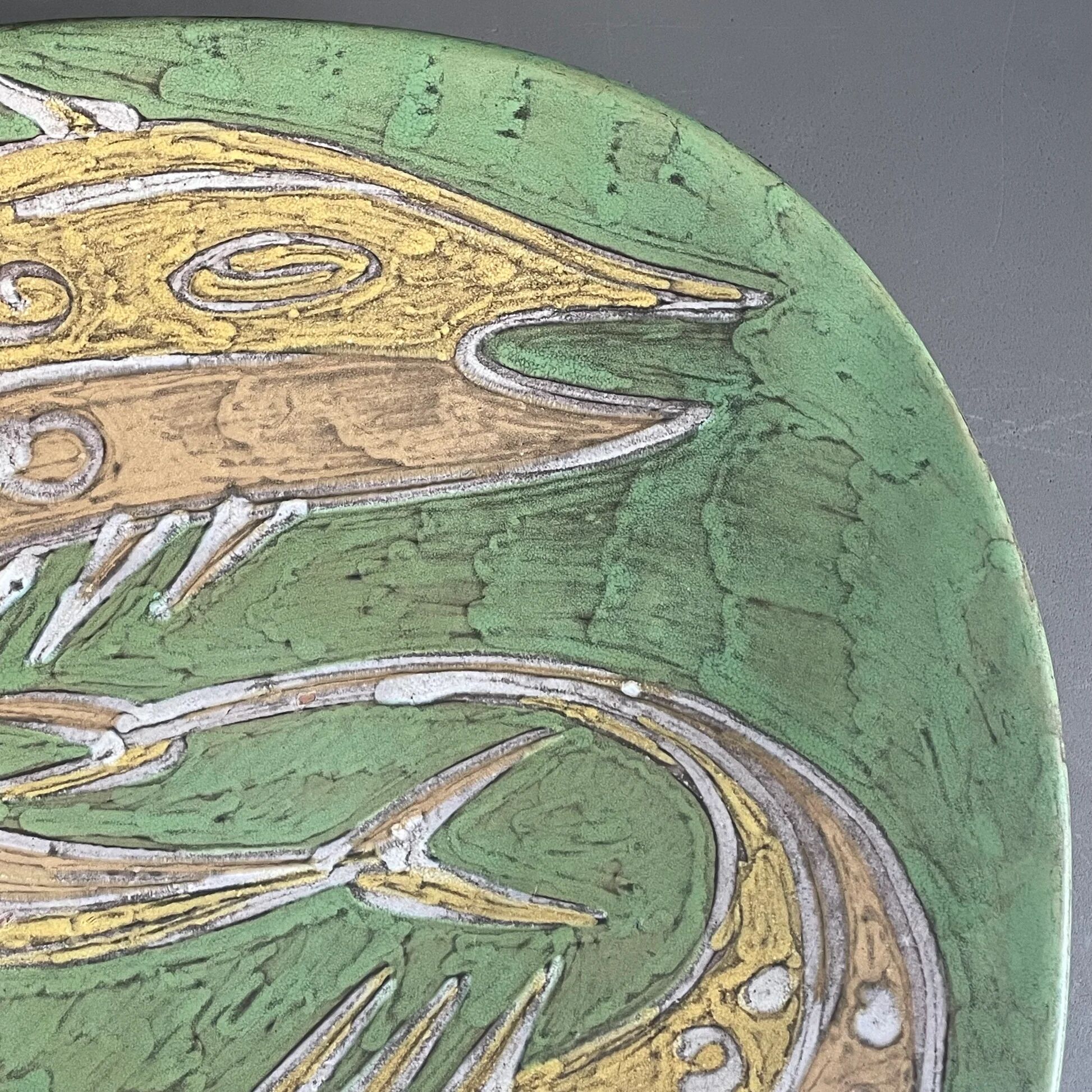 Hungarian art ceramic wall plate 1960-1970