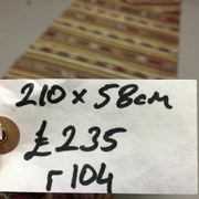 Turkish kilim runner 210x58 cm