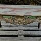Table basse en laiton et marbre vert