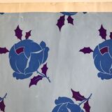 Original gouache on paper from Editions JEHLEM, floral decoration (roses), twentieth century, Paris