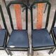 6 chaises vintage en bois noir