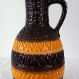 Vintage floor vase Alger decor Bay manufacture, Germany 1960