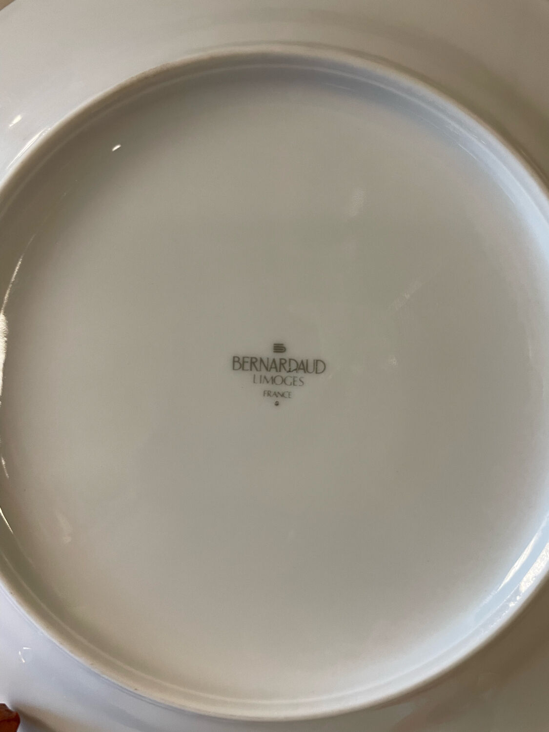 12 porcelain plate Limoges design Bernardaud