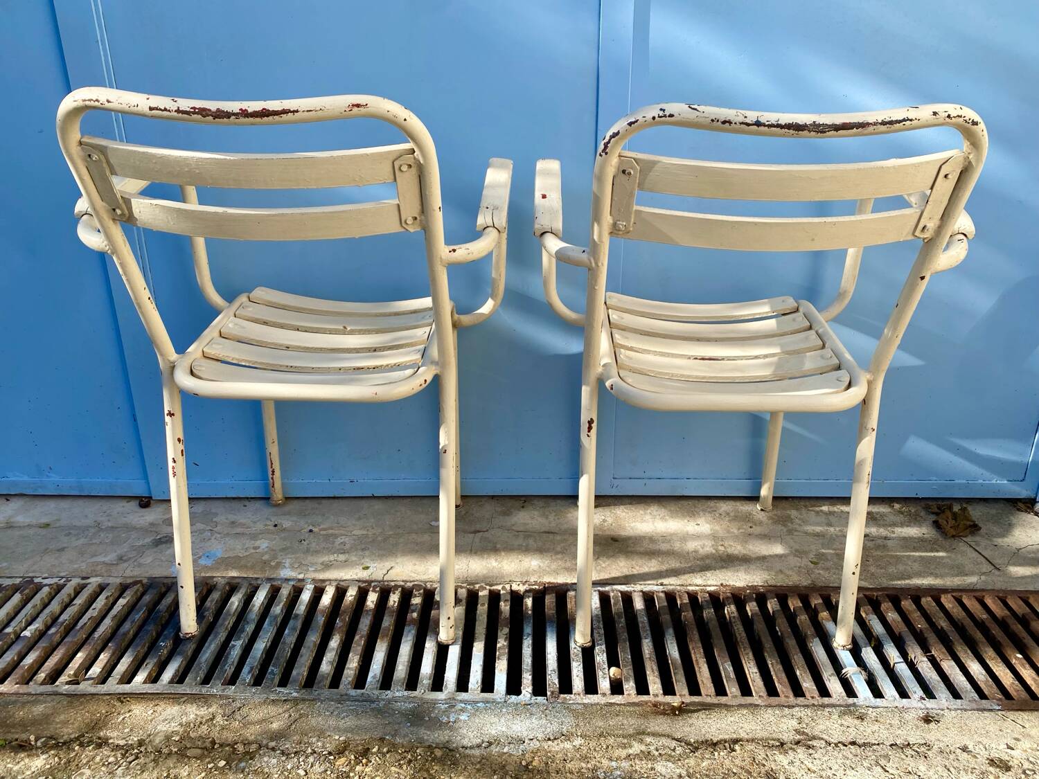 2 Garden Armchairs for Tolix