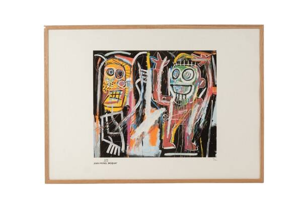 Jean-Michel Basquiat. Numbered colour silkscreen. 1990s.