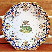 Antique Desvres Rouen fruit bowl, Blois François 1er model