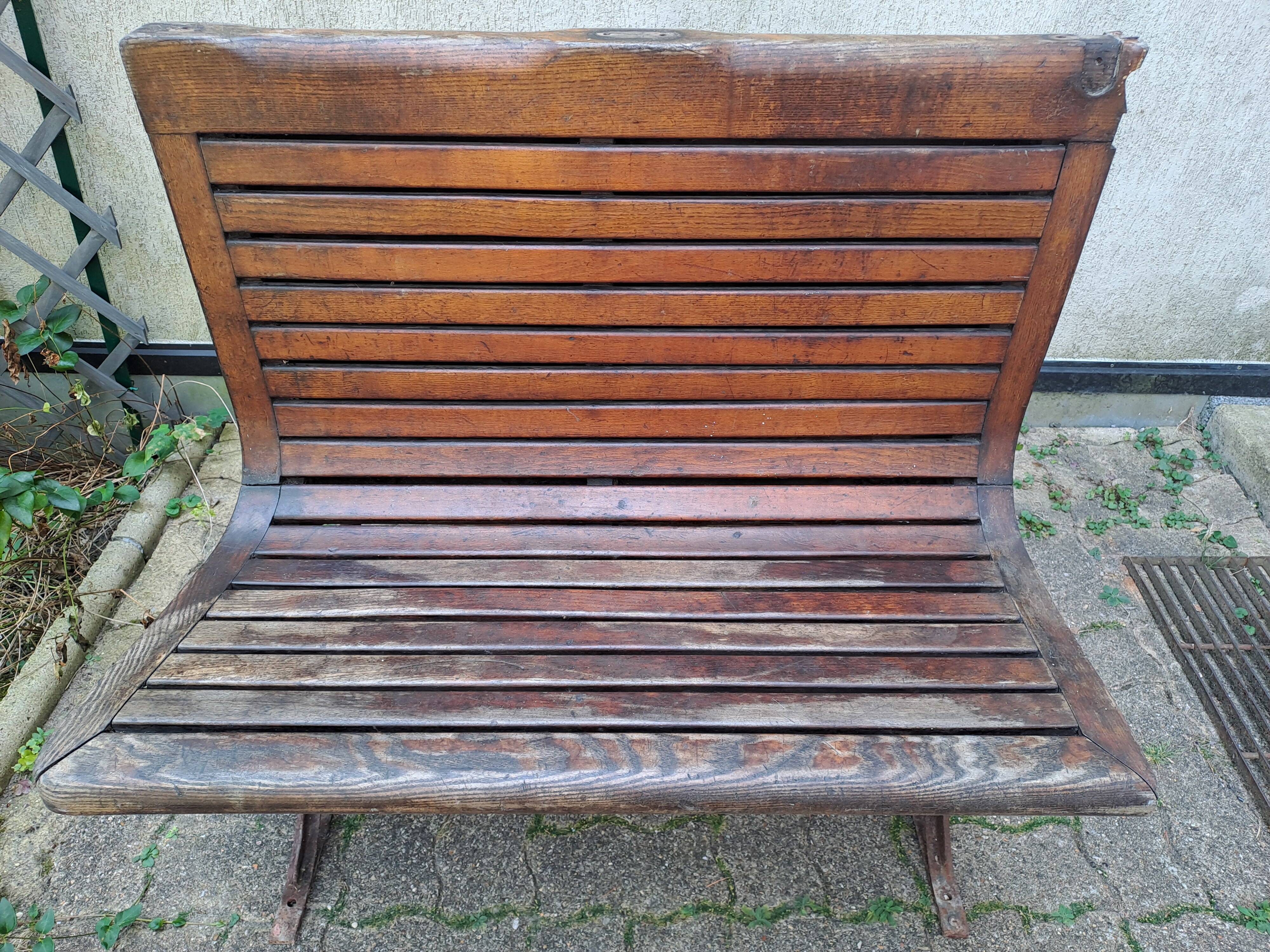Banquette de Métro parisien double Sprague 1930