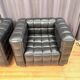 Paire de fauteuils Kubus 8020, conçus par Josef Hoffmann, Wittmann, Autriche