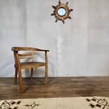 Vintage beech armchair