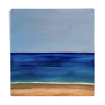 Figurative Marine Blue Painting