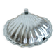 Vintage silver-plated shell butter dish