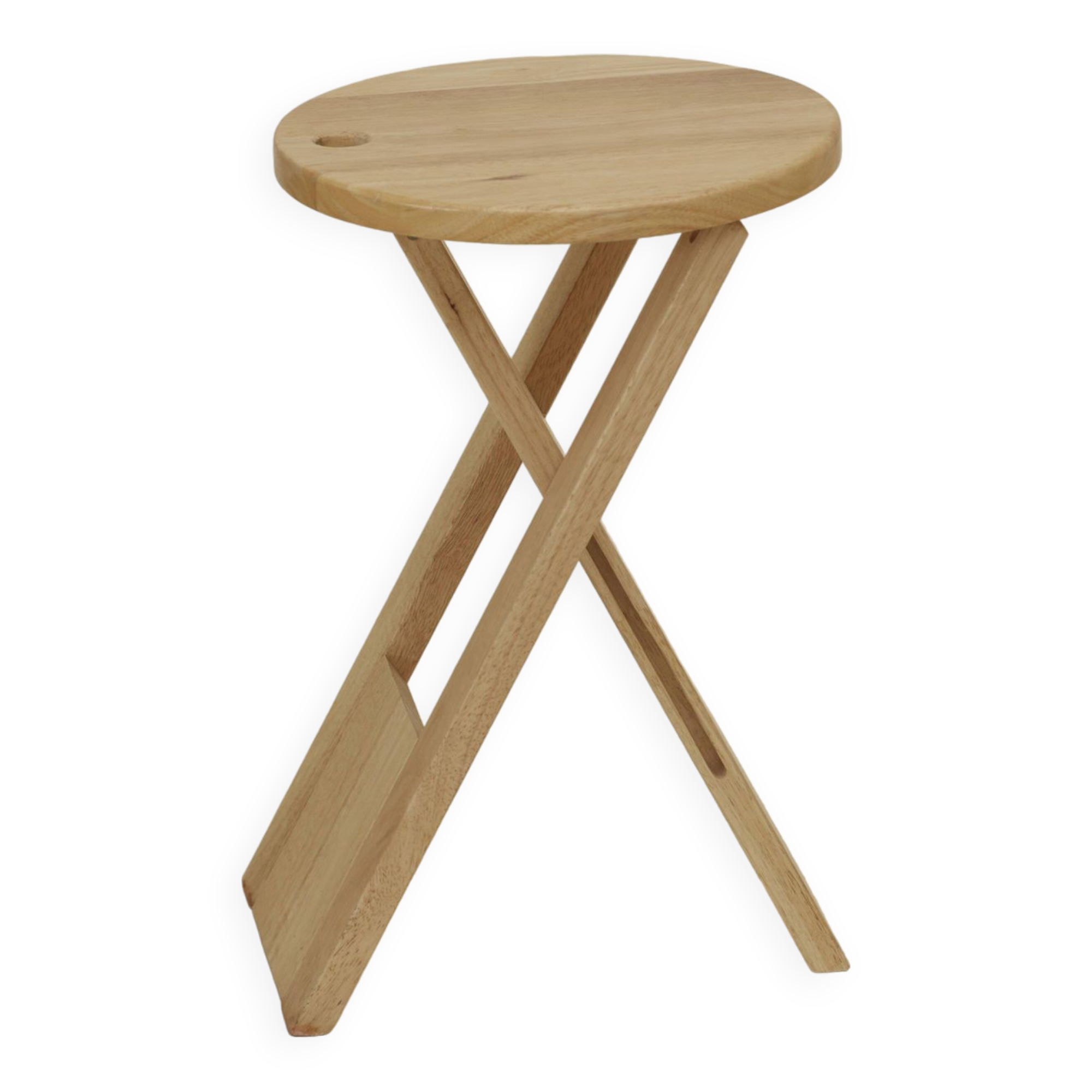 Folding wooden stool (beech) Suzy or TS / Roger Tallon - Adrian Reed vintage Circa 1980
