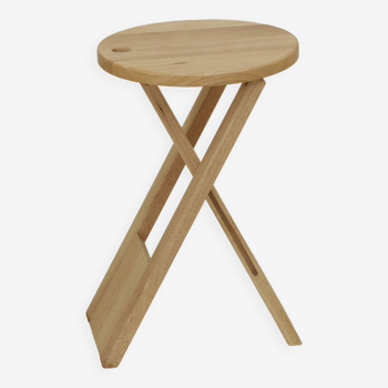Folding wooden stool (beech) Suzy or TS / Roger Tallon - Adrian Reed vintage Circa 1980