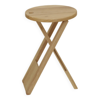 Tabouret pliant en bois (hêtre) Suzy ou TS / Roger Tallon - Adrian Reed vintage Circa 1980