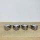 4 aluminum triangle candle holders, Ikea