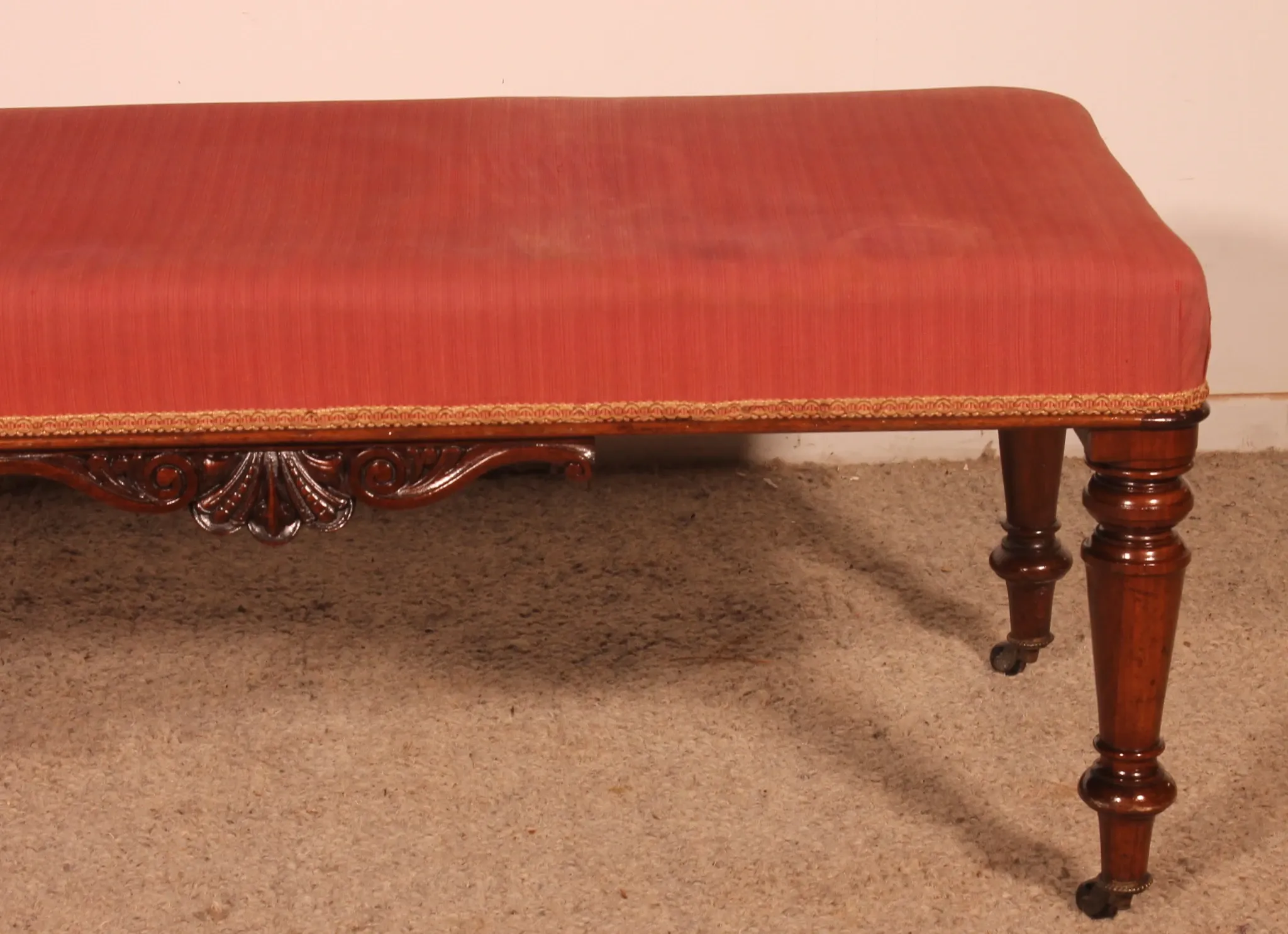 banquette en acajou du 19° siècle - Angleterre