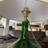 Lady Jeanne green table lamp electrified to nine