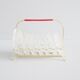 Glass coasters in stand, eight piece bar set, mid century bar accessories