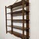 Wooden wall shelf turned late nineteenth century