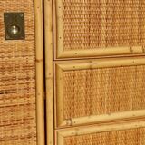 rattan and bamboo sideboard signed by Dal Vera Italy 1960