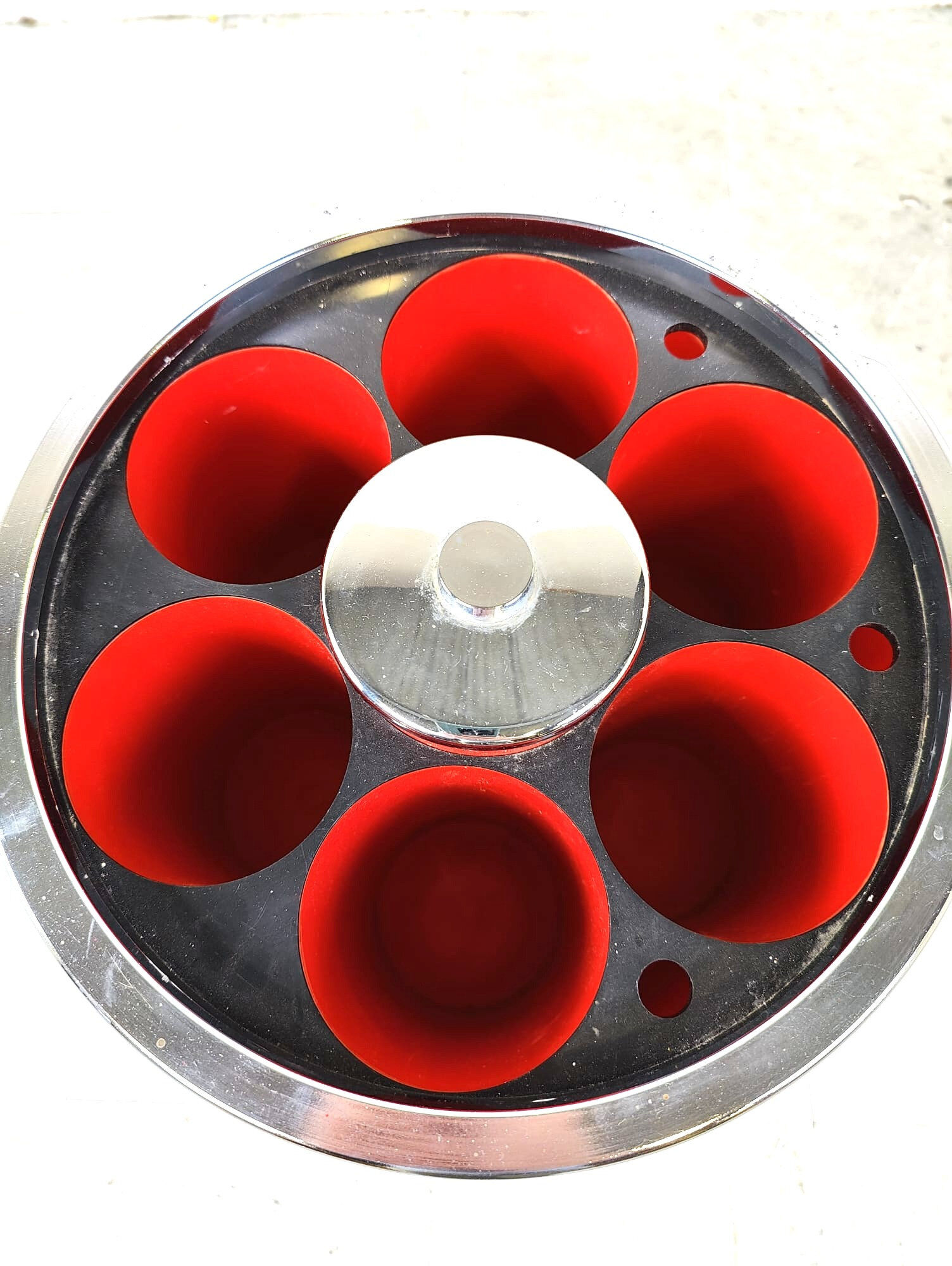 Porte-bouteille de l'ère spatiale, années 1960