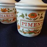 Ancien pot a épices signé Moustiers GF