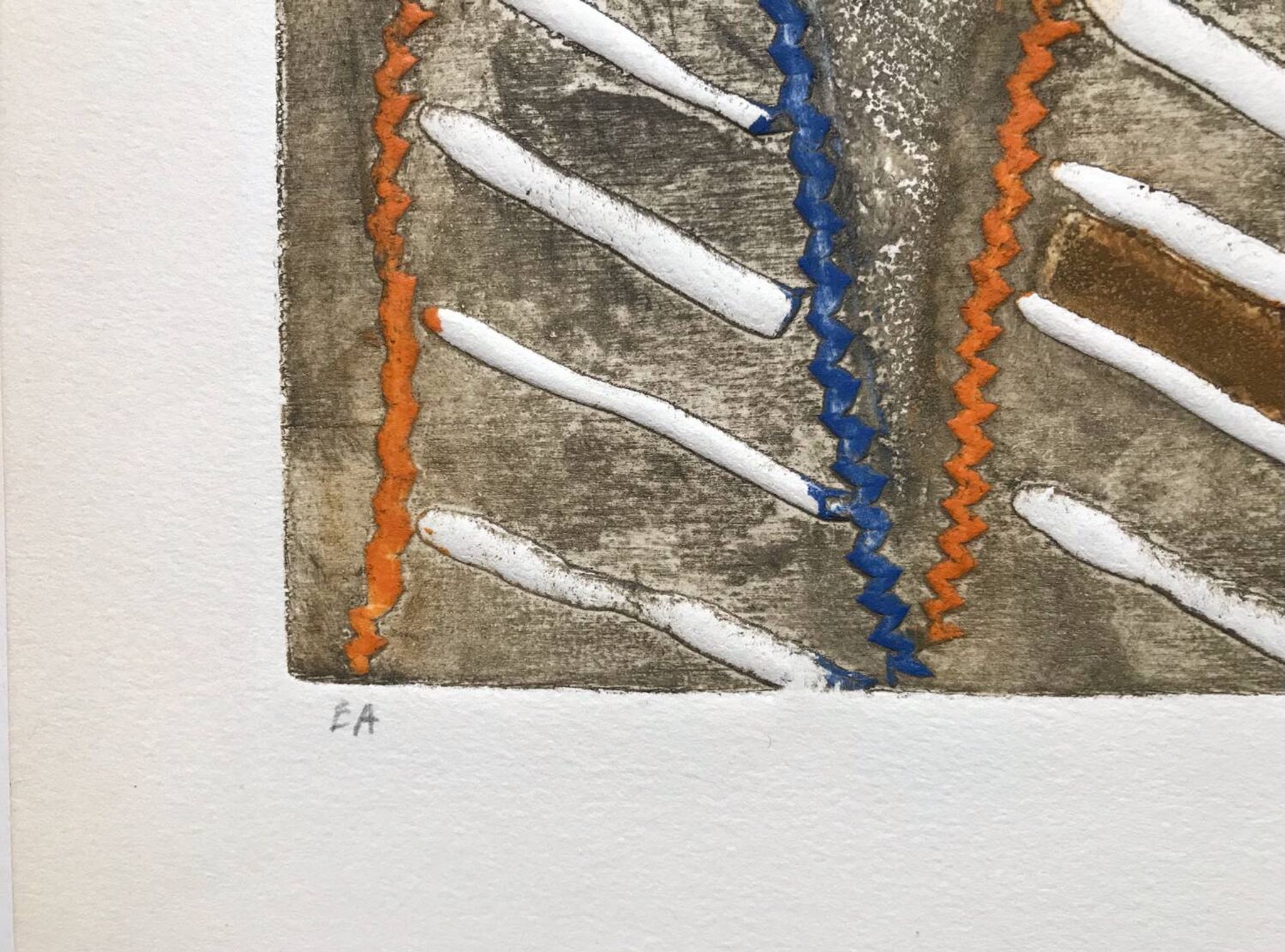 LOUTTRE B, 1926-2012. The bridge. Carborundum engraving.