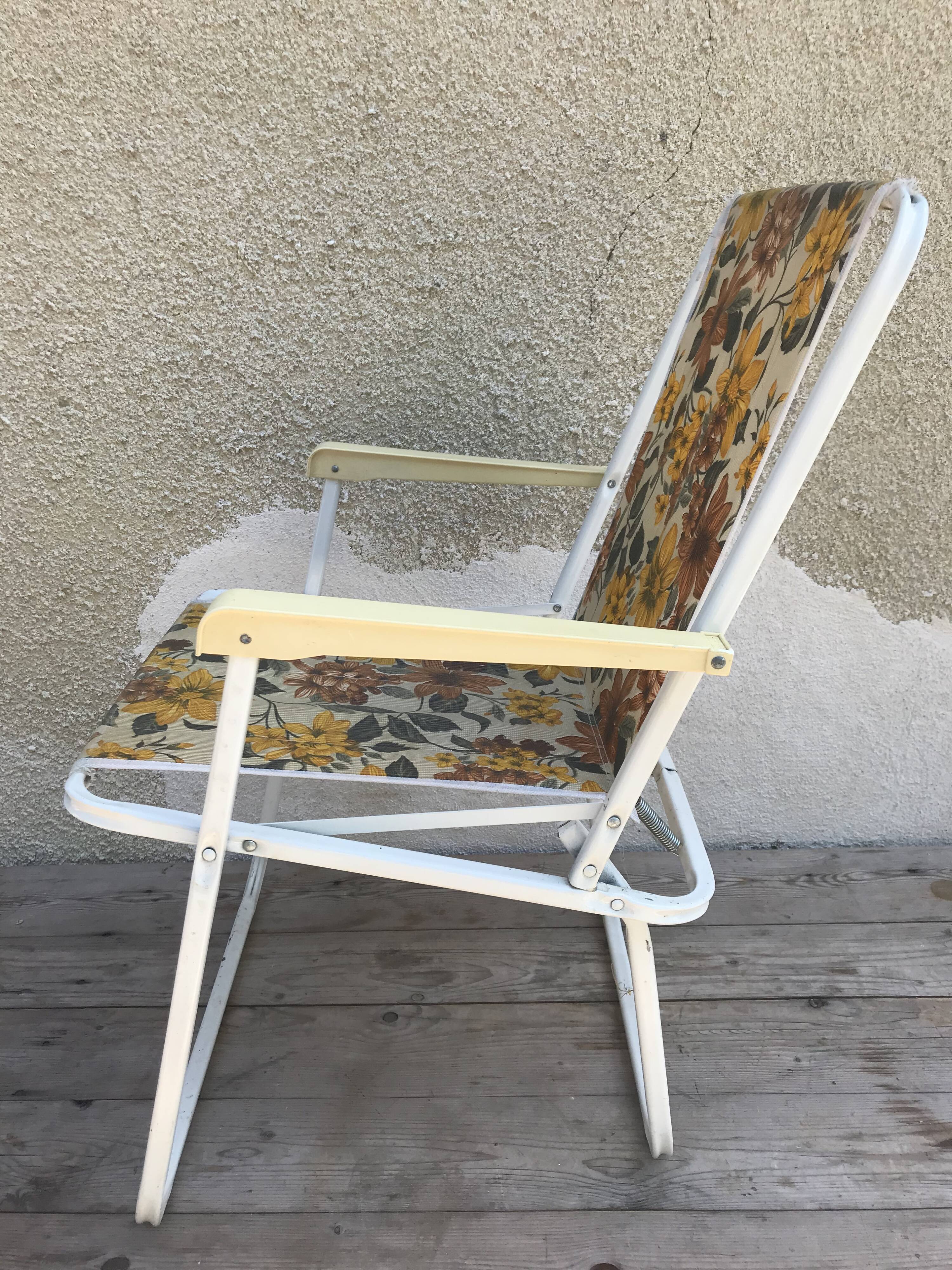 Old garden armchair Lerolin 1970s