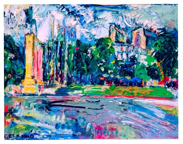 La place du Trocadéro'' par Jacqueline Cerrano