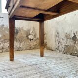 Farmhouse table pine multi-drawers