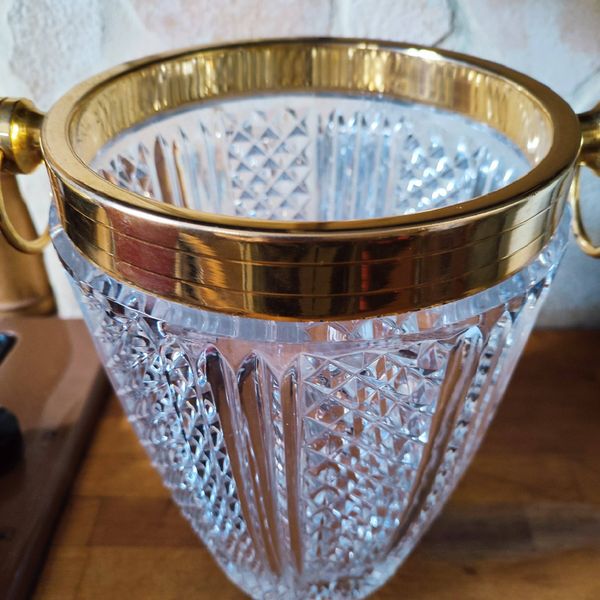 Seau à champagne en cristal