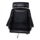 Black leather chaise longue esa 802 by Werner Langenfeld, 1970